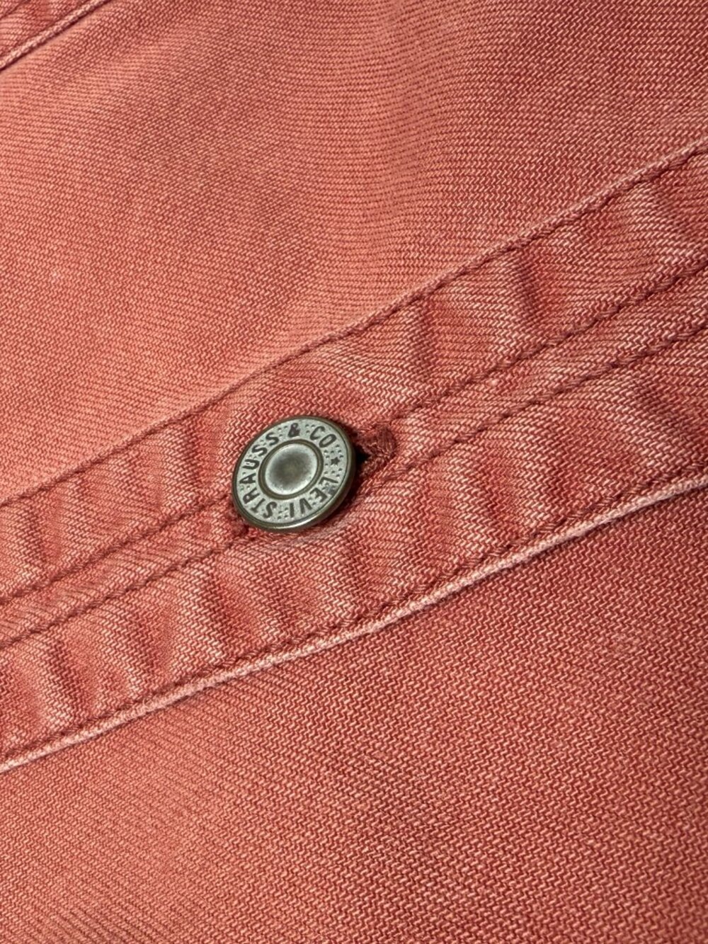 1990's Levi's Button Down Long Sleeve Shirt, XL, Light Brown - Picture 7 of 8
